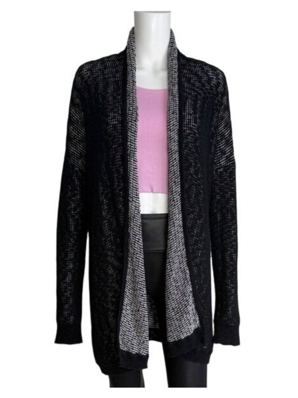 Eileen Fisher Organic Cotton Reversible Nubble Knit Cardigan – Size M